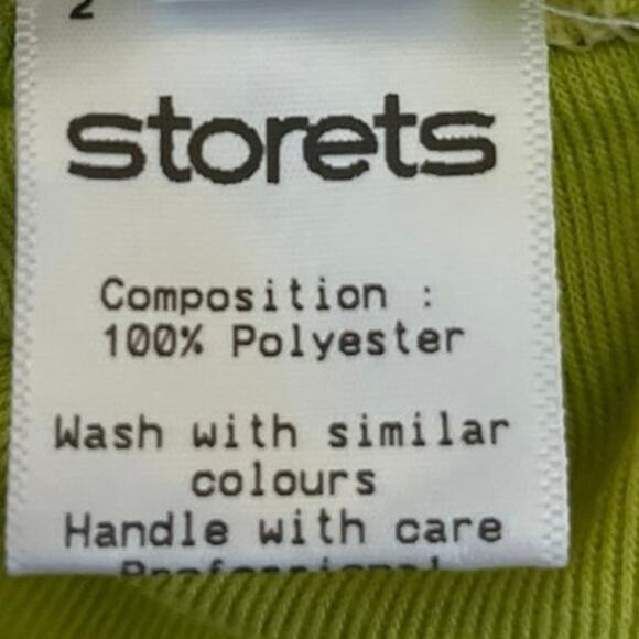 Storets Yellow Ribbed Turtleneck Long Sleeve Stretch Pullover Sweater Top S/M - Picture 3 of 3